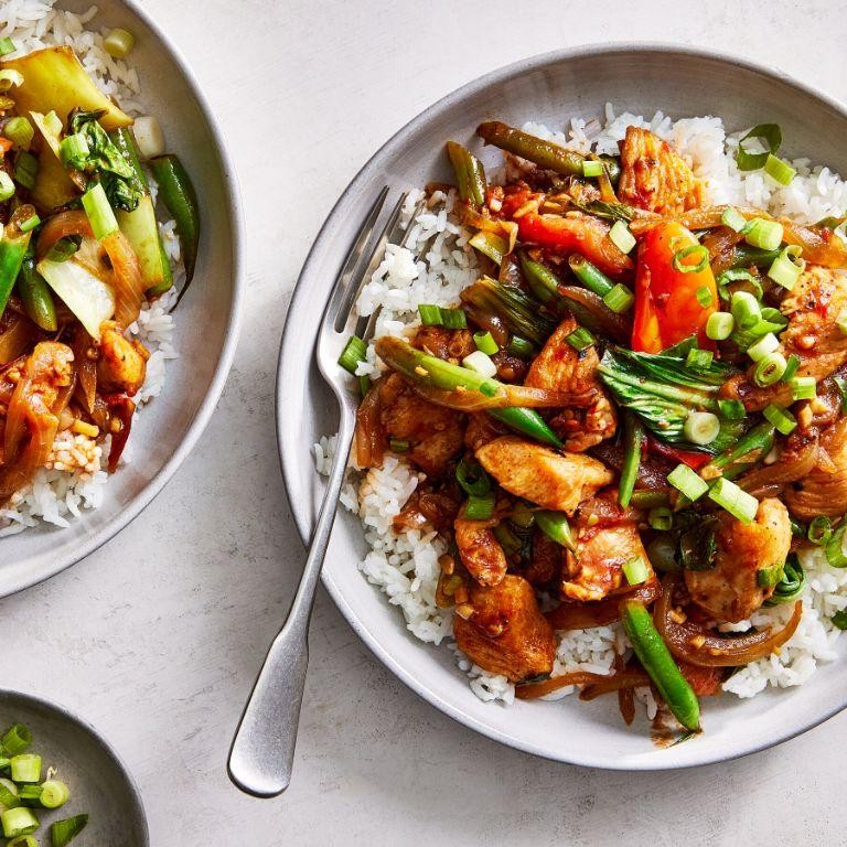 Tamarind Glazed Stir Fry Chicken