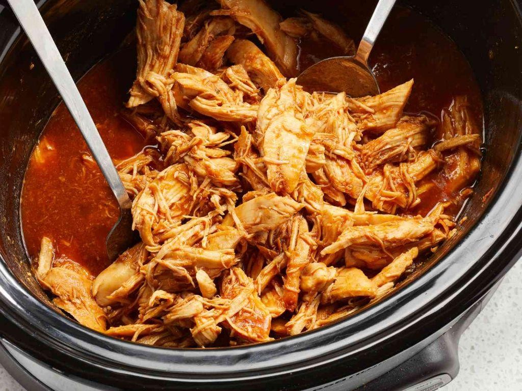 Tangy Slow Cooker Barbecue Chicken with Zesty Gravy