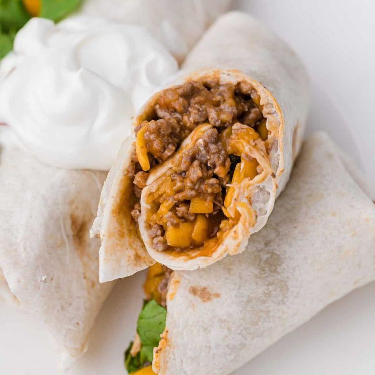Tasty Beef and Cheese Burritos