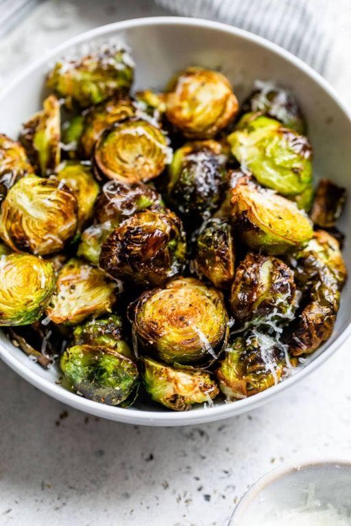 Tender Air Fried Brussels Sprouts