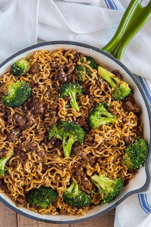 Teriyaki Hamburger Ramen Noodle Bowl