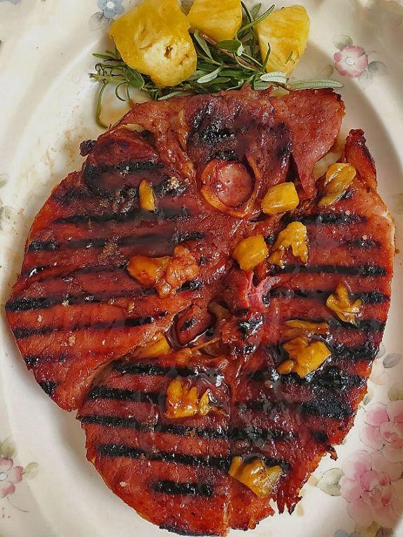 Teriyaki Pineapple Ham Steak