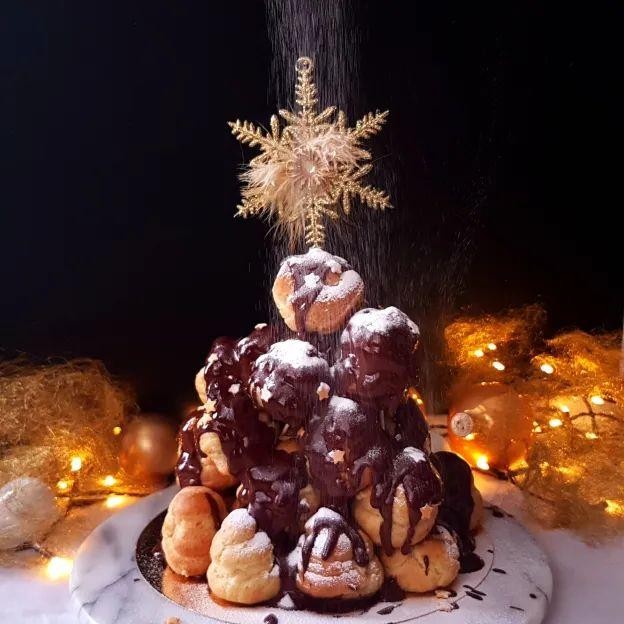Tiramisu-Inspired Croquembouche