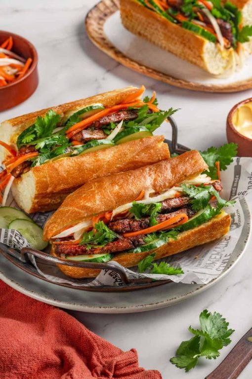 Tofu Banh Mi with Pickled Vegetables