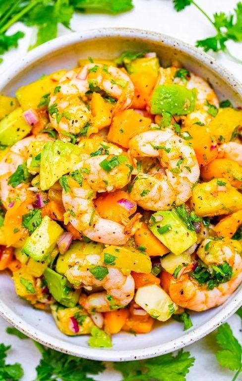 Tropical Pineapple and Shrimp Salad
