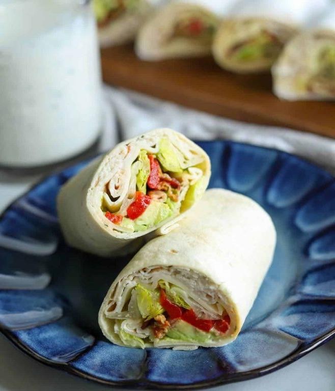 Turkey Bacon Ranch Avocado Wrap