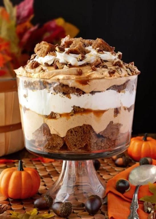 Vanilla Bean Pumpkin Parfait Trifle