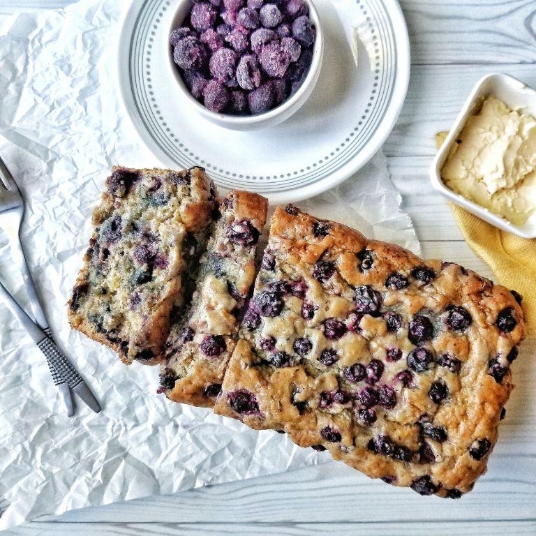 Vegan Blueberry Banana Bread