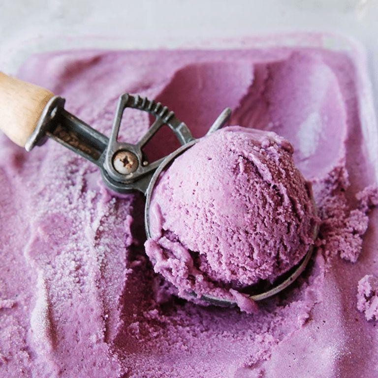 Vegan Blueberry Coconut Ice Cream