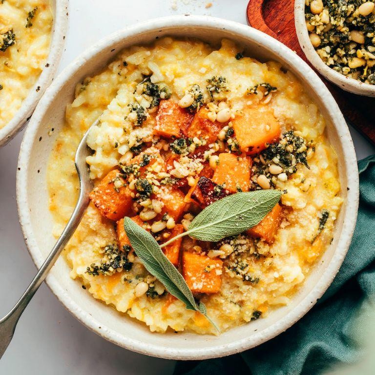 Vegan Butternut Squash and Coconut Milk Risotto