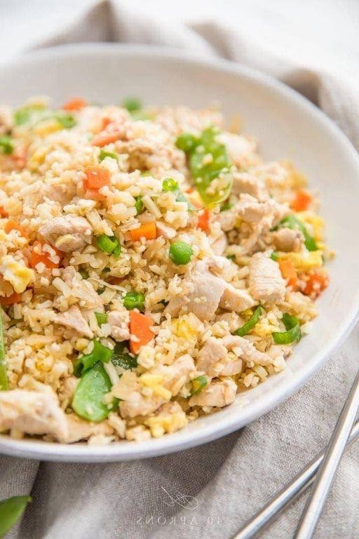Whole30 Chicken Fried Cauliflower Rice