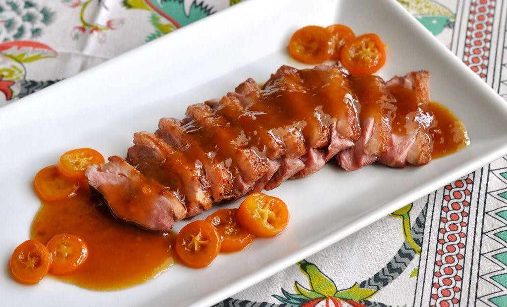 Wild Duck Breast with Citrus-Honey Glaze
