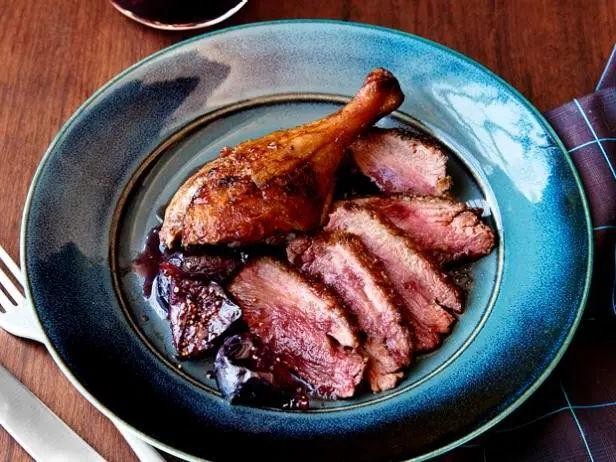 Wild Duck Breast with Fig and Port Vinaigrette