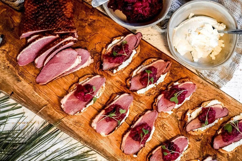 Wild Duck Breast with Spiced Cranberry Relish