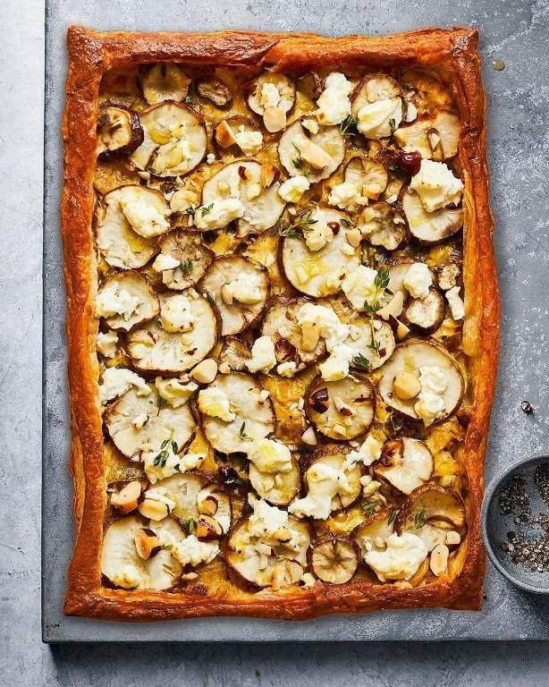Zesty Artichoke and Goat Cheese Tart