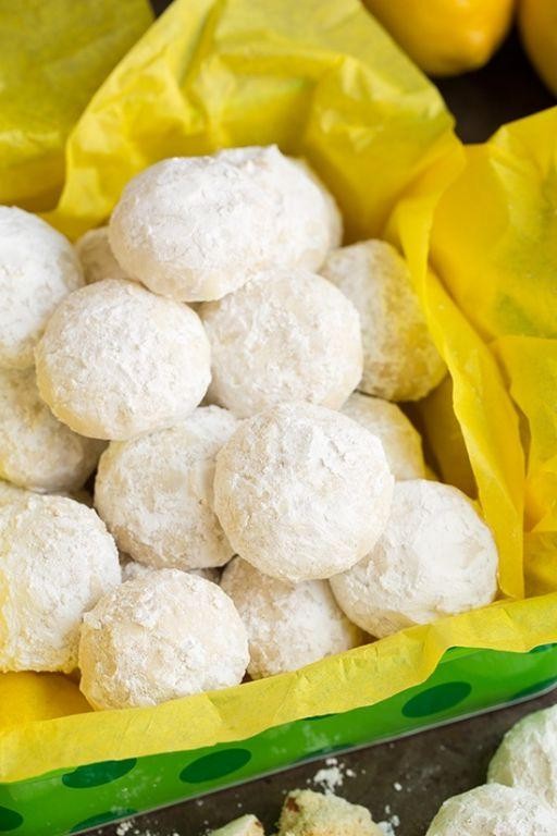 Zesty Lemon Snowball Cookies