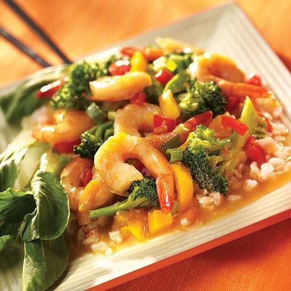 Zesty Mandarin Segment Shrimp Stir-Fry