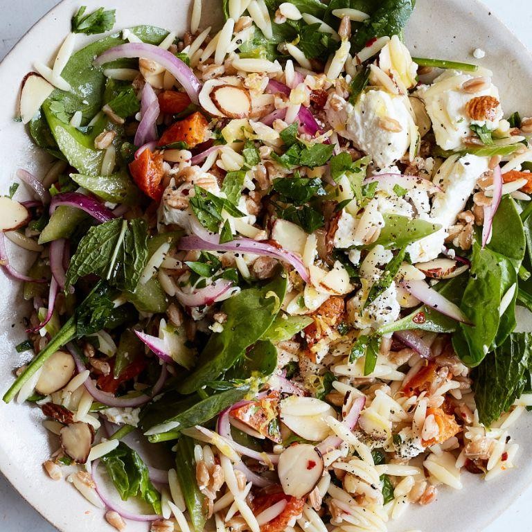Zesty Mint and Lime Orzo Salad
