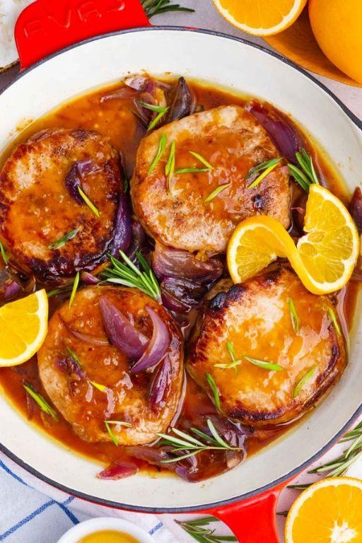 Zesty Orange and Rosemary Pork Steaks