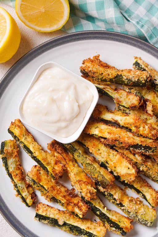 Zucchini Fries with Garlic Aioli
