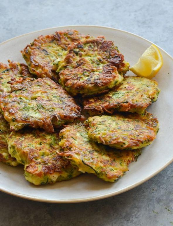 Zucchini Fritters with Feta