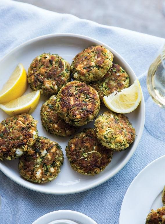 Zucchini and Spearmint Fritters