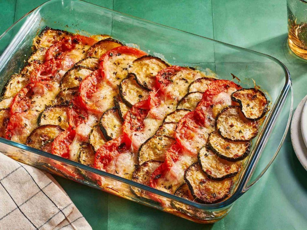 Zucchini and Tomato Gratin Casserole